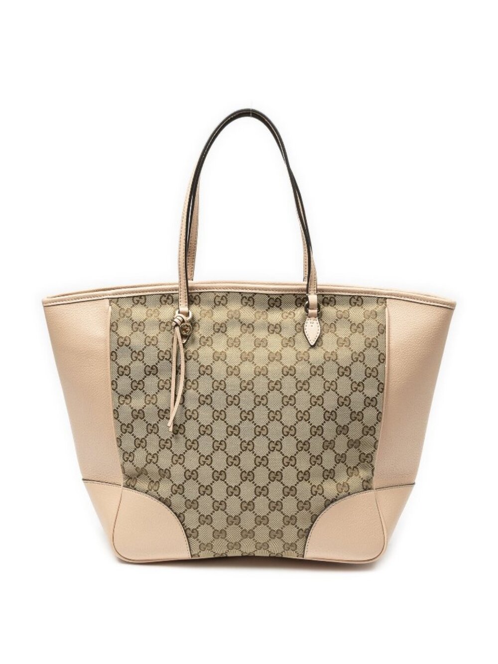 Gucci Bree Tote Bag Light Pink Beige GG Canvas